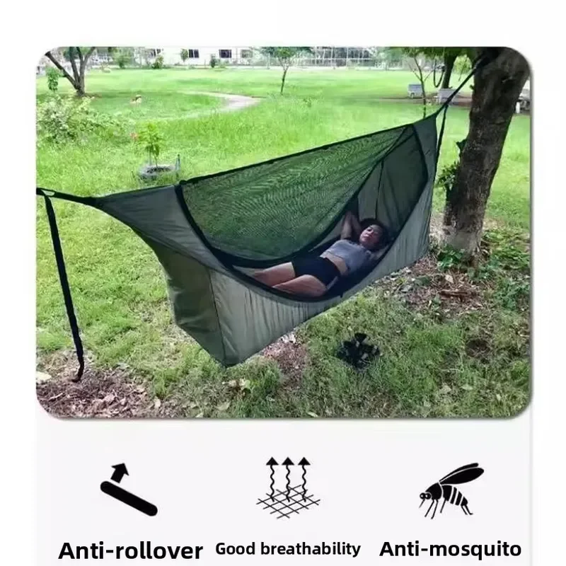 Travel Tent Hammock Canopy Multi Function Easy Build Hanging Mosquito Repellent Design Polyamide Outdoor Load Bearing 250kg
