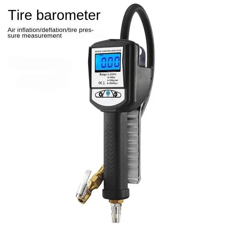 Tire pressure gauge high-precision automotive tire inflation monitor electronic inflation gun digital display