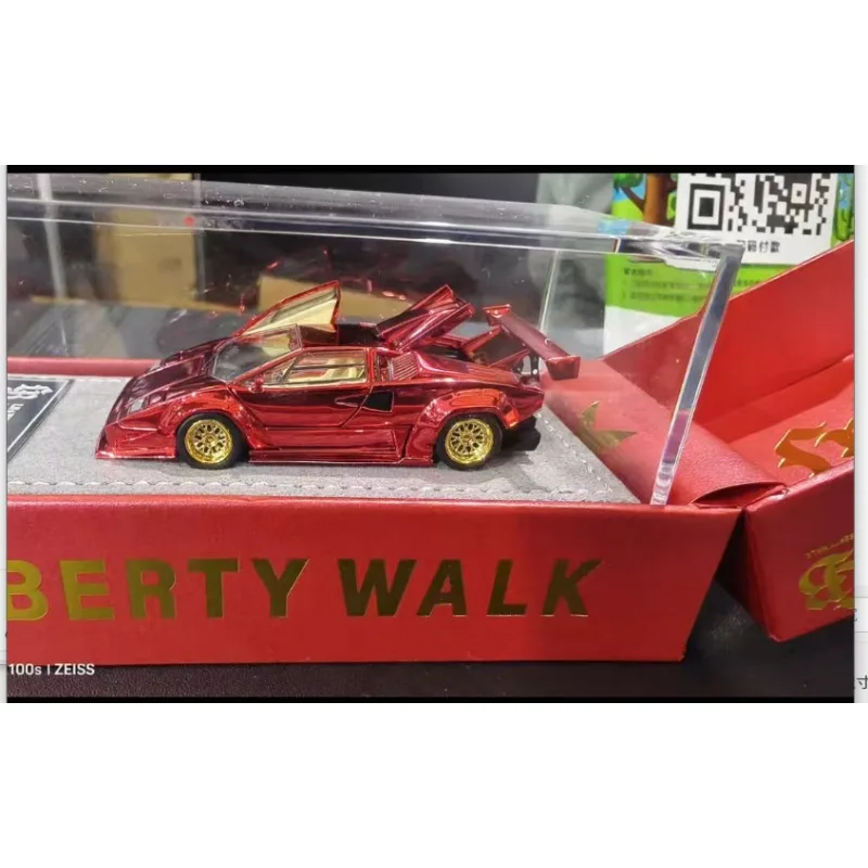 

TopArt 1:64 Liberty Walk Countach static display model of a alloy car, suitable for adult collectors and male toy enthusiasts.