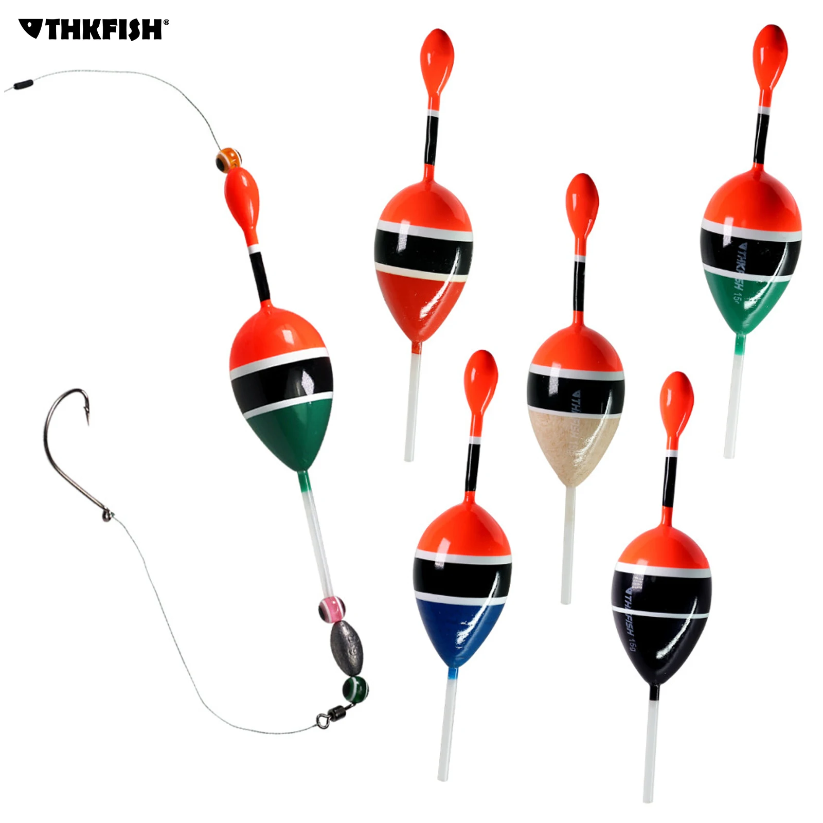 Flotador Bobber THKFISH Balsa Mar 5g-15g Antideslizante para Bagre - imagen 4