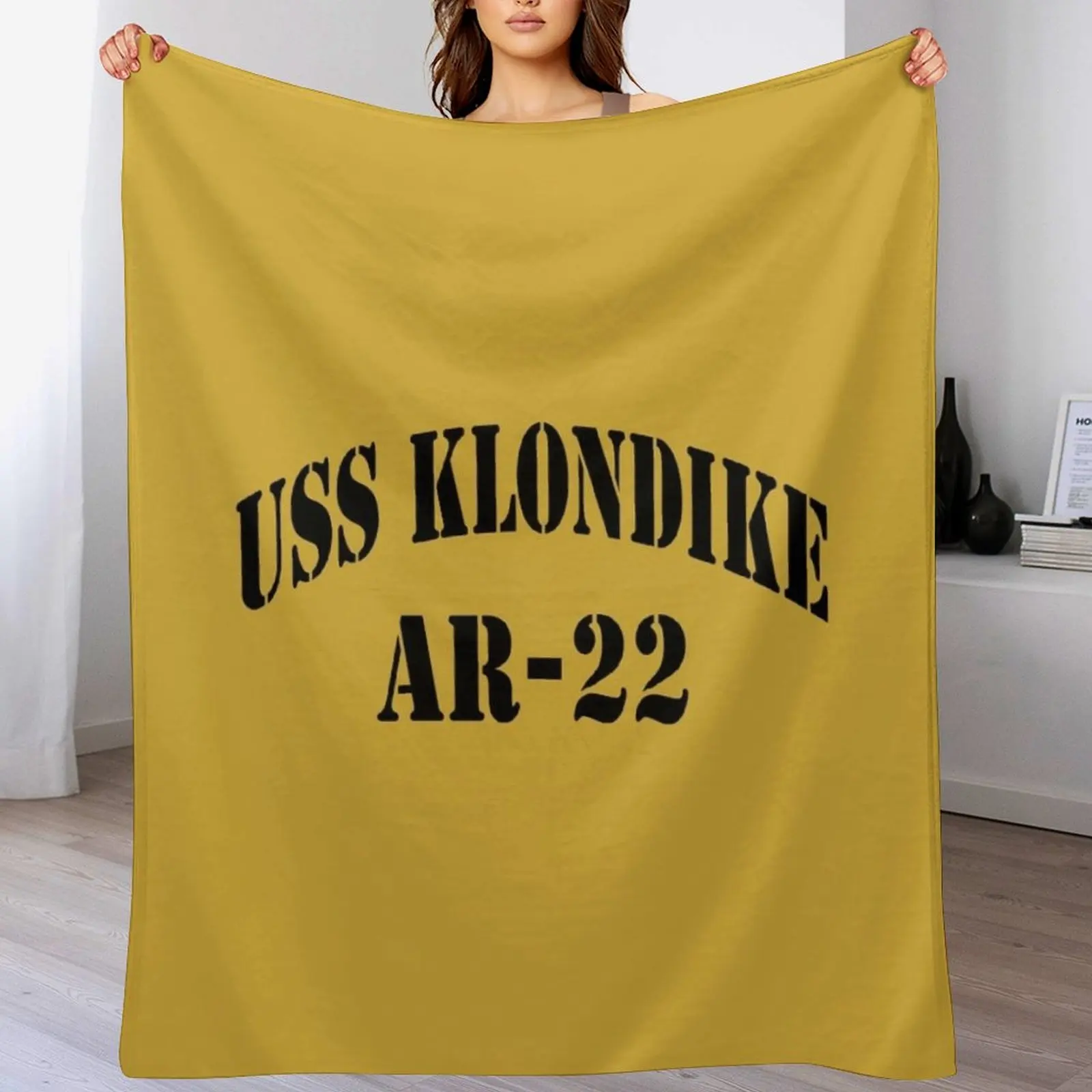 USS KLONDIKE (AR-22) SHIP'S STORE Throw Blanket Thermals For Travel blankets ands Blankets