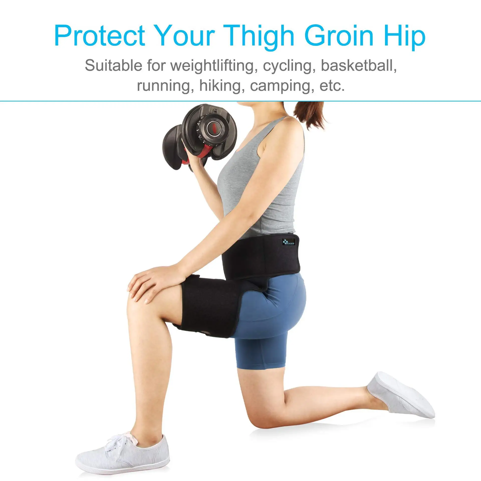 Leg and Groin Support Belt, Waist Support Belt, Buttock Support Belt for Outdoor Hiking and Climbing Lifting Thigh Strap