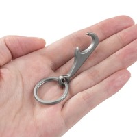 1pc EDC Mini Bottle Opener Gear Rock Climb Beer Camp Portable Keyhole Practical Tool Stainless Steel Hike Outdoor Accessories CN