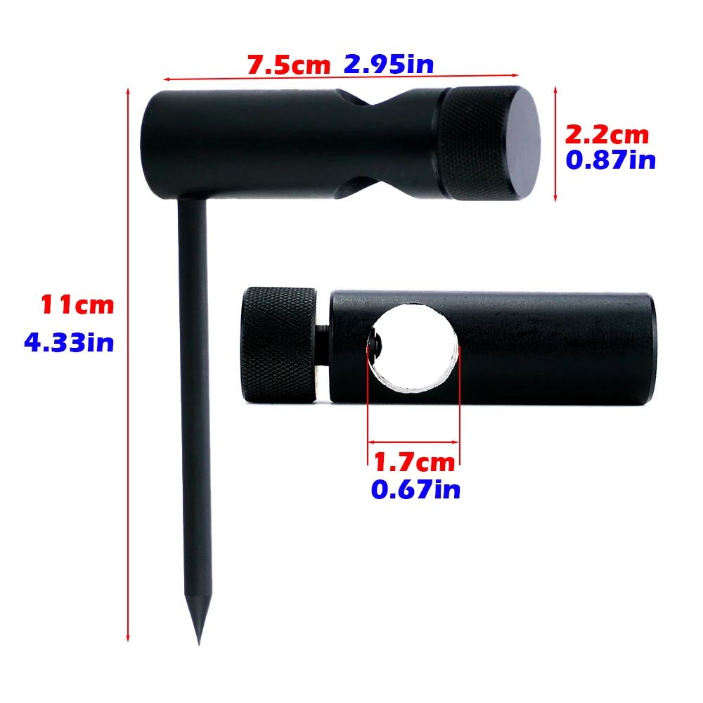 Hirisi STB012 Aluminium Carp Bankstick Stabiliser Stand Leg Anti-Slip Holder For Carp Rod Pod Bank Sticks Fishing Accessories
