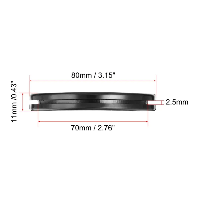 Uxcell-Round Rubber Eyelet, Double Sided Mount, 70mm Diameter, for Cable Protection, 8 pcs.