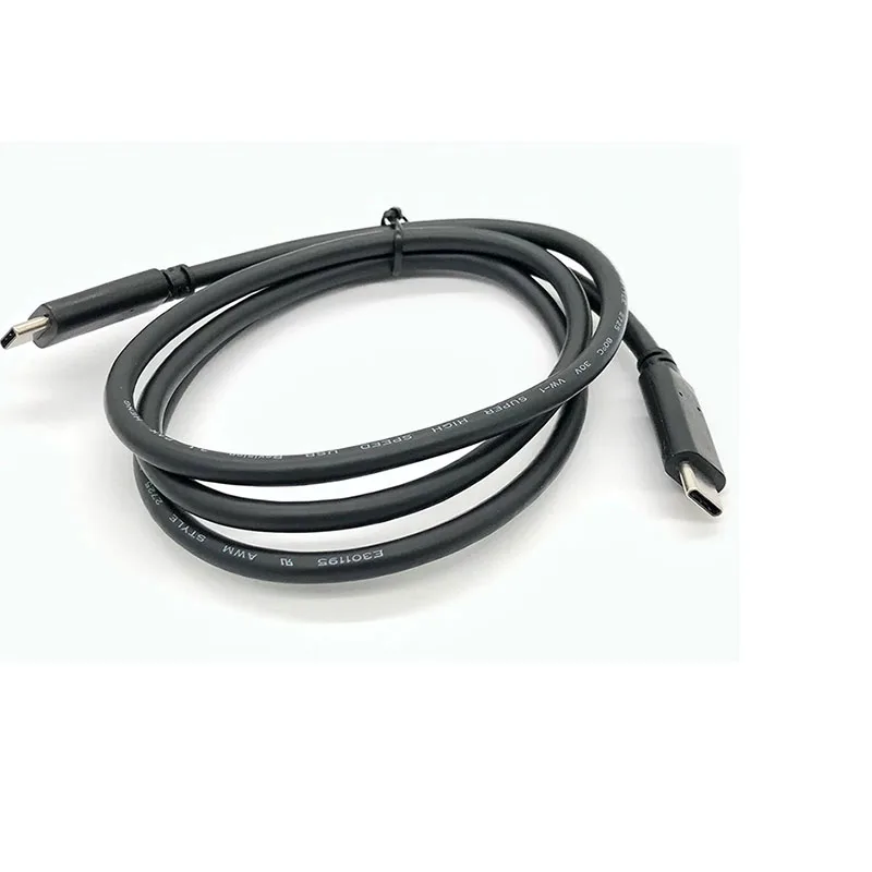 3.28ft 60w 3A USB C Cable Gen2 20Gbps USB3.2 USB C to USB C Cable with Emarker Chip for Thinkpad Dock 4K 3840X2160 Cord