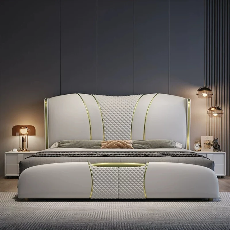 European Simple Bed Bedroom Double Queen Full Girls Sleeping Children Luxury Bed Design Single Letto Matrimoniale Home Furniture