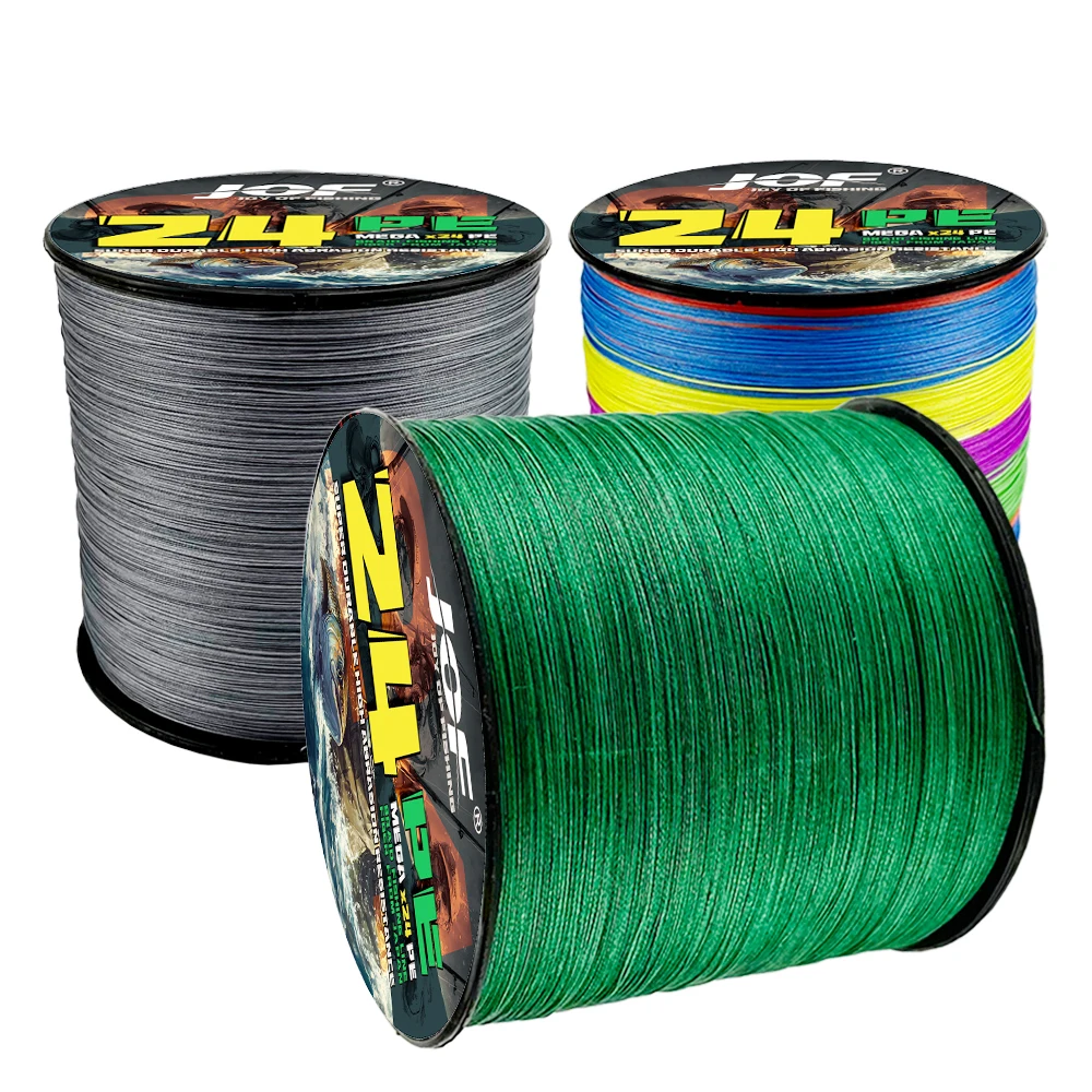 

Плетеная рыболовная леска JOF X24 из полиэтиленовых нитей, 500 м, ультрамногофиламентная, супергладкая, для ловли карпа, 18-77 фунтов
