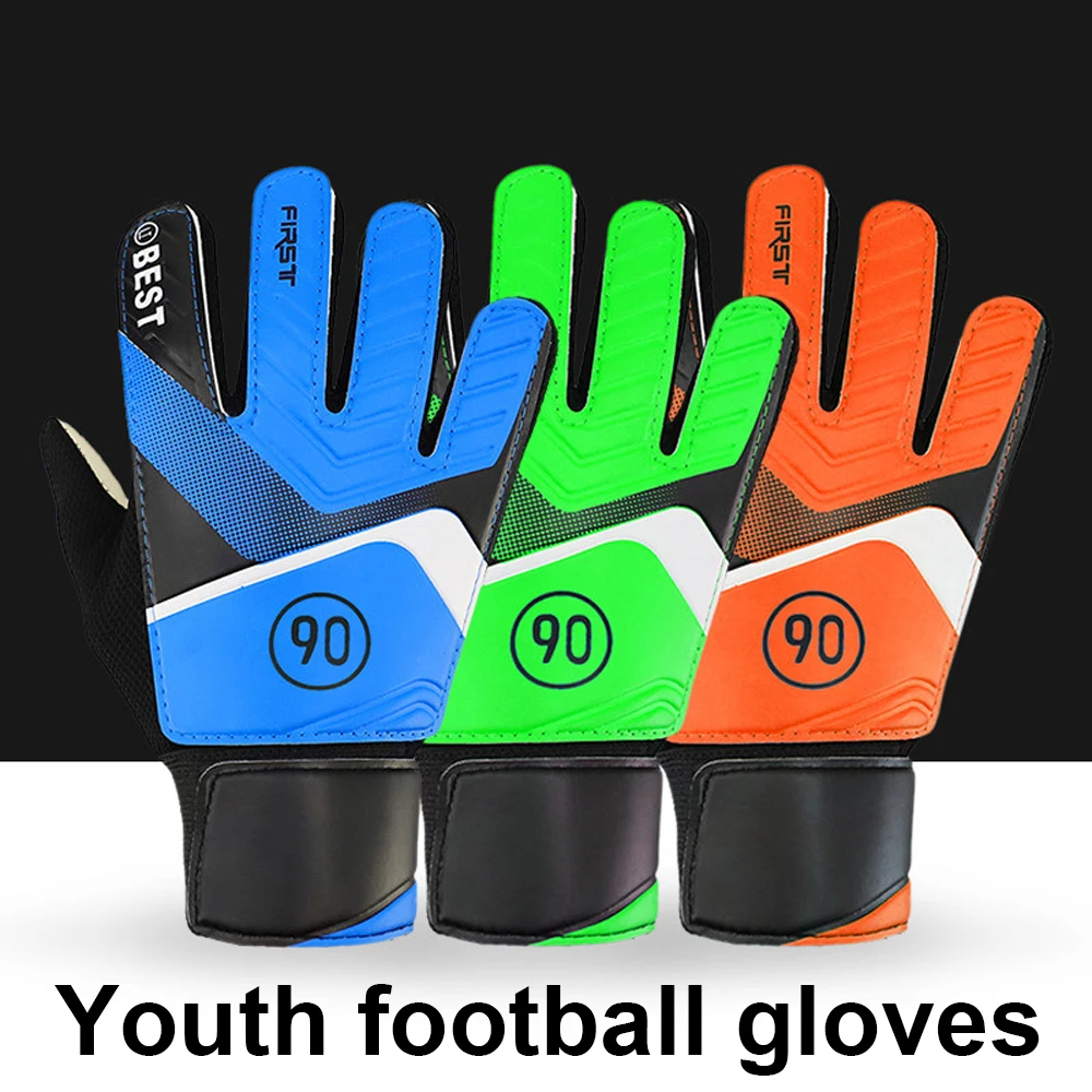 

Youth Padded Football Gloves Flexible Impact Protect Soccer Goalie Goalkeeper Gloves for Kids Boys 8-12