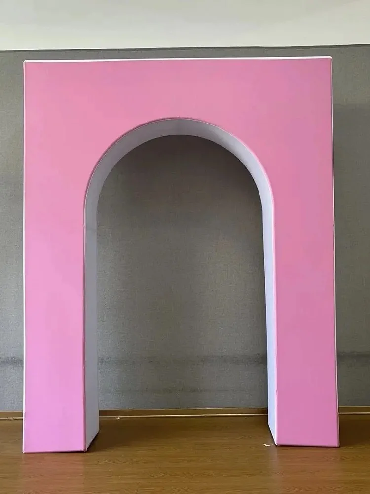 Ein Ständer mit einer Abdeckung, 3D-Türrahmen, offener Bogen für Weihnachtsfeier-Hintergrund, Fotobox-Hintergrund – Detail 4