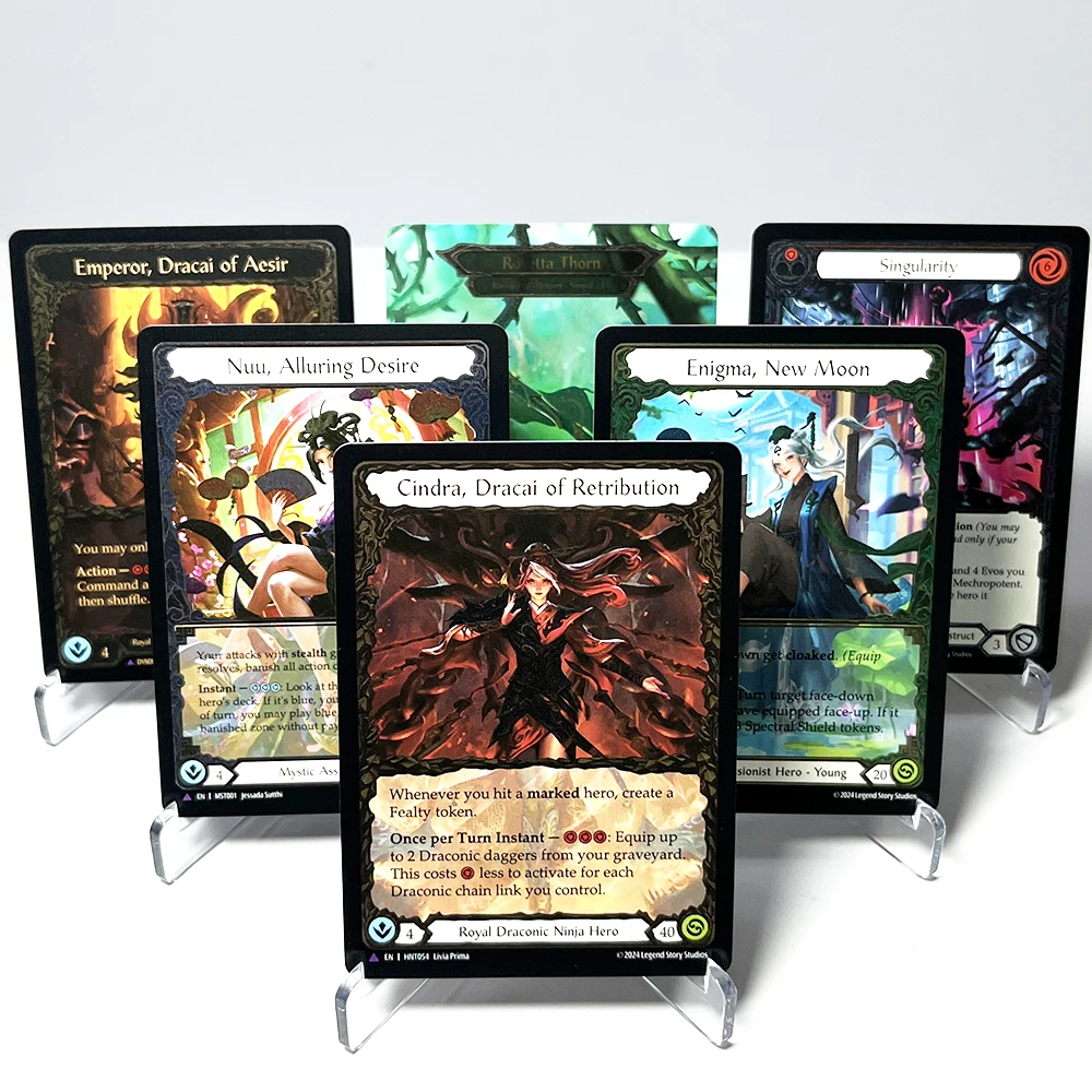Carte Proxy de Collection FAB Cold Foil Command and Conquer Arakni Flick Knives pour les combats de divertissement, Carte de jeu TCG Anglaise