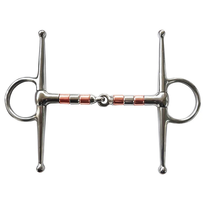 Stainless Steel full cheek Bit Horse Bit Gag eggbutt bit Snaffle Bite 125/127/130/135mm Mouthpiece Training Equestrian Equipment