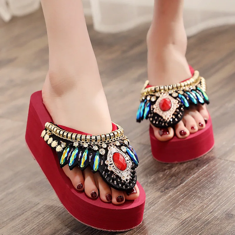 Women Flip Flops Summer Beach Platform New Style Woman Slippers Summer New Unique Shoes for Women Fashion Sandals Promotio