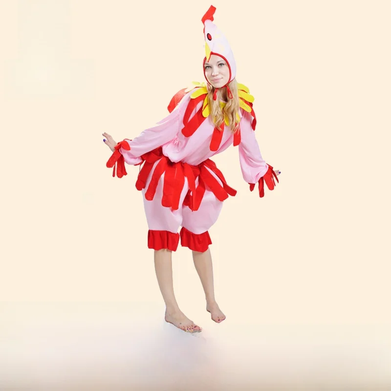 Adult Women's Chicken Performance Costume Carnival Halloween Cosplay Dance Show Cross-Border Festival Party Outfit