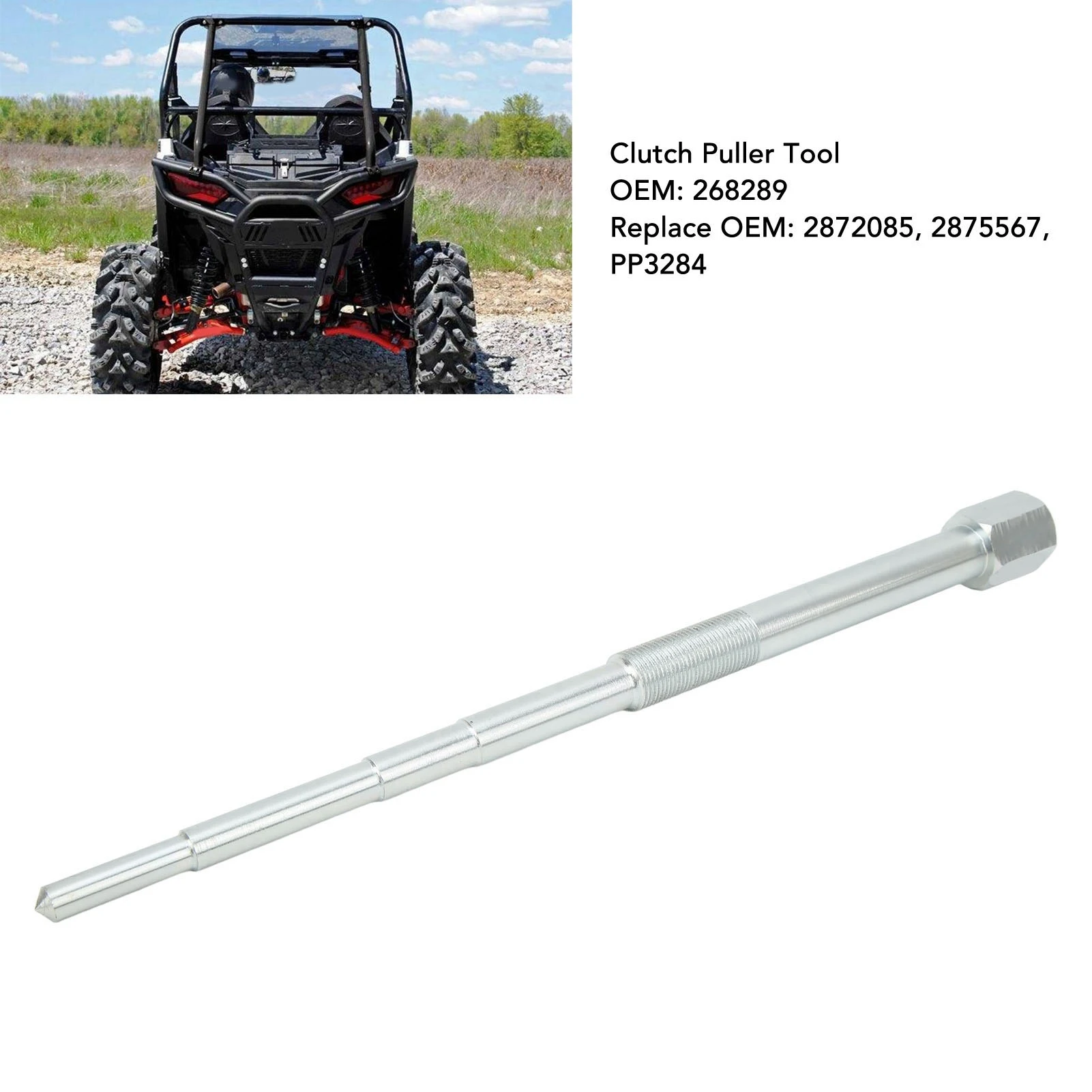 1PC PP3284 UTV Primary Drive Clutch Puller Tool 2872085 Steel Replacement for POLARIS GENERAL RANGER SPORTSMAN