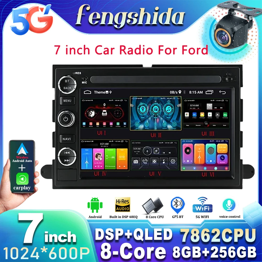 

Car Radio For Ford F150 F250 F350 Mercury Lincoln Taurus Explorer Android Autoradio Radio Auto Wireless Carplay Player GPS 5G