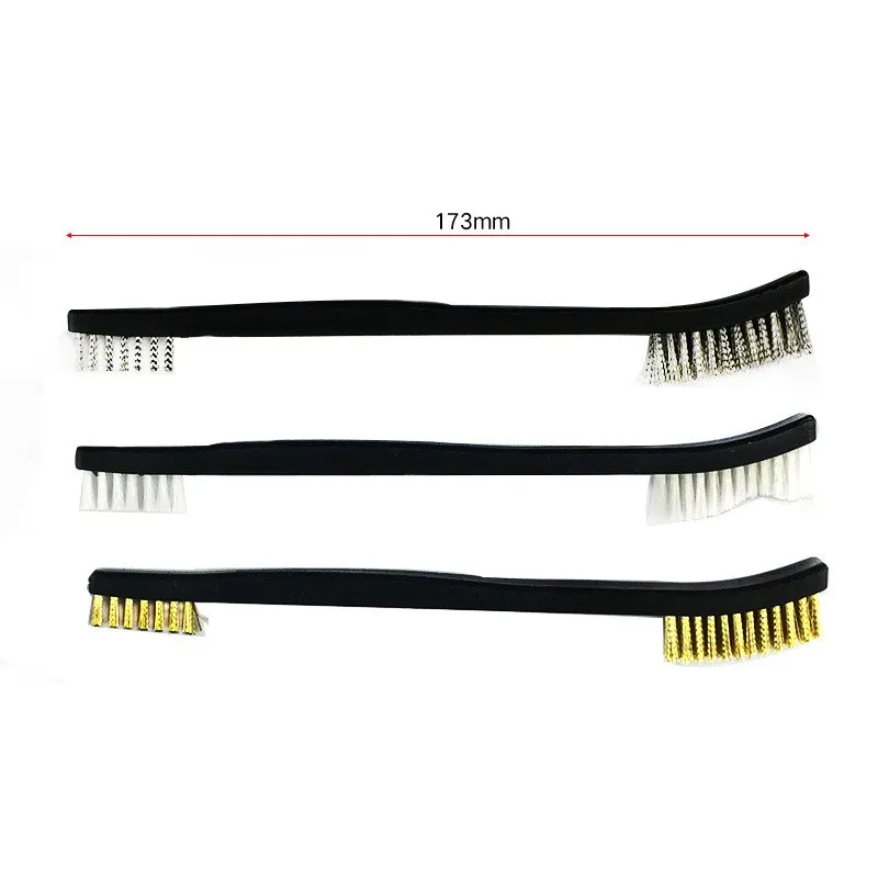 3/4/7 Pcs 1 Set Wire Brush Bore Nylon Universal Double Cleaning Tools Kit for Hunting Gun Tactical Rifle Pistol Hand Rod Cleaner