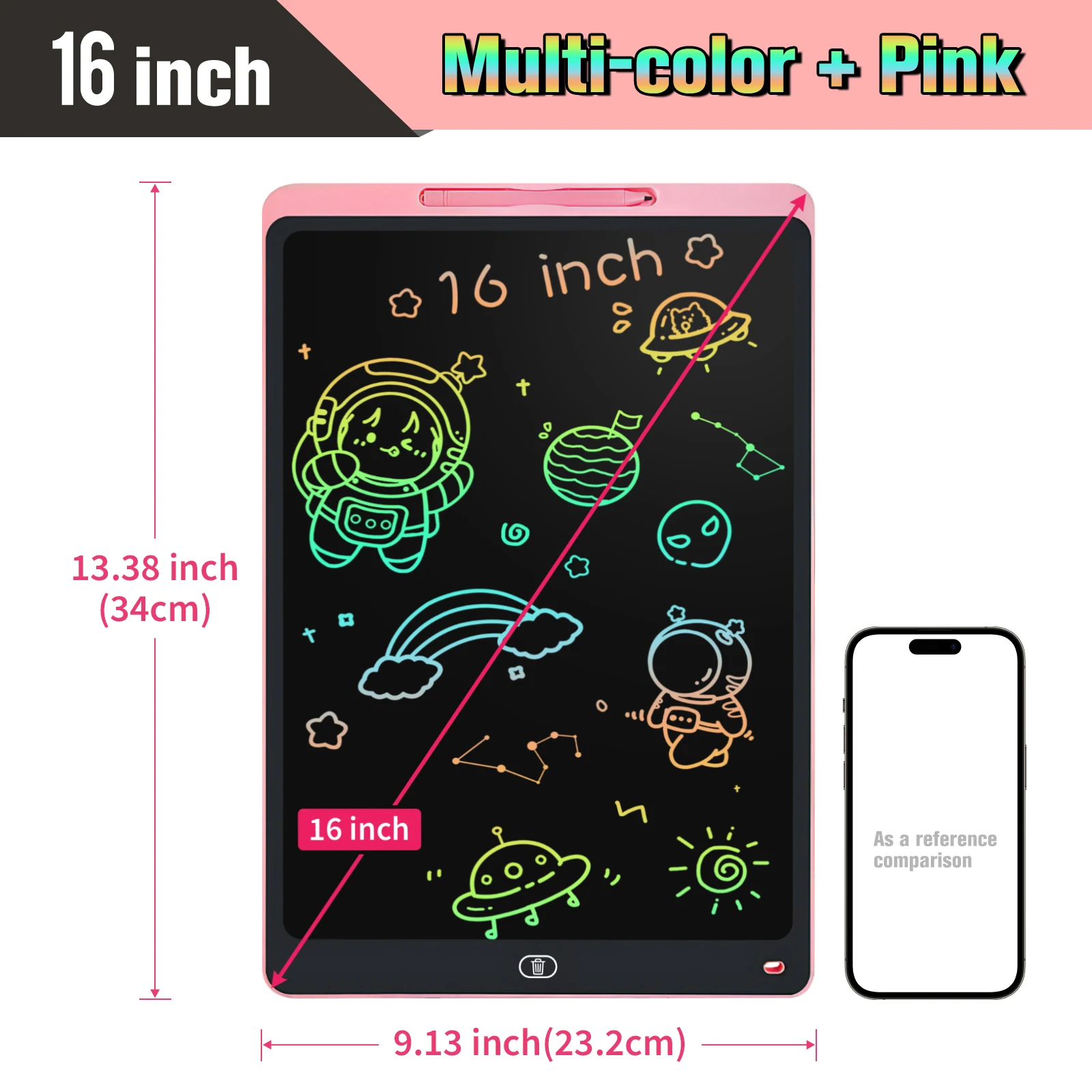 16 inch Pink
