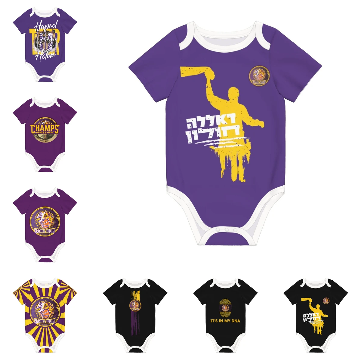 Hapoel Holon Basketball Baby Bodysuit Unisex Shirt Newborn Onesie Boy Girl Undershirt Outfit Baby Romper