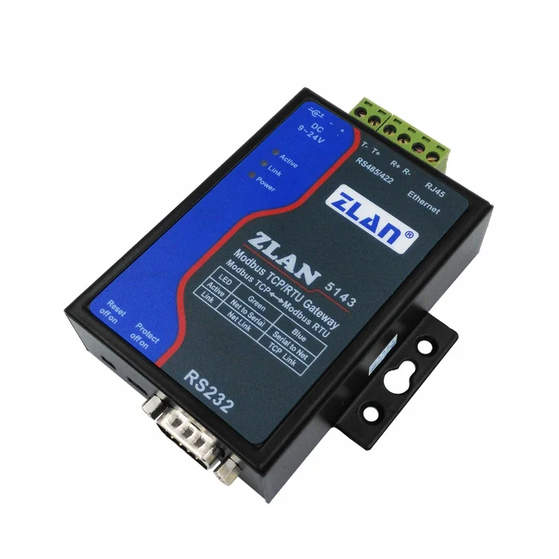 NF ZLAN5143 Serial Serve Modbus TCP/RTU Gateway Data Transfered Between RS232/485/422 and TCP/IP
