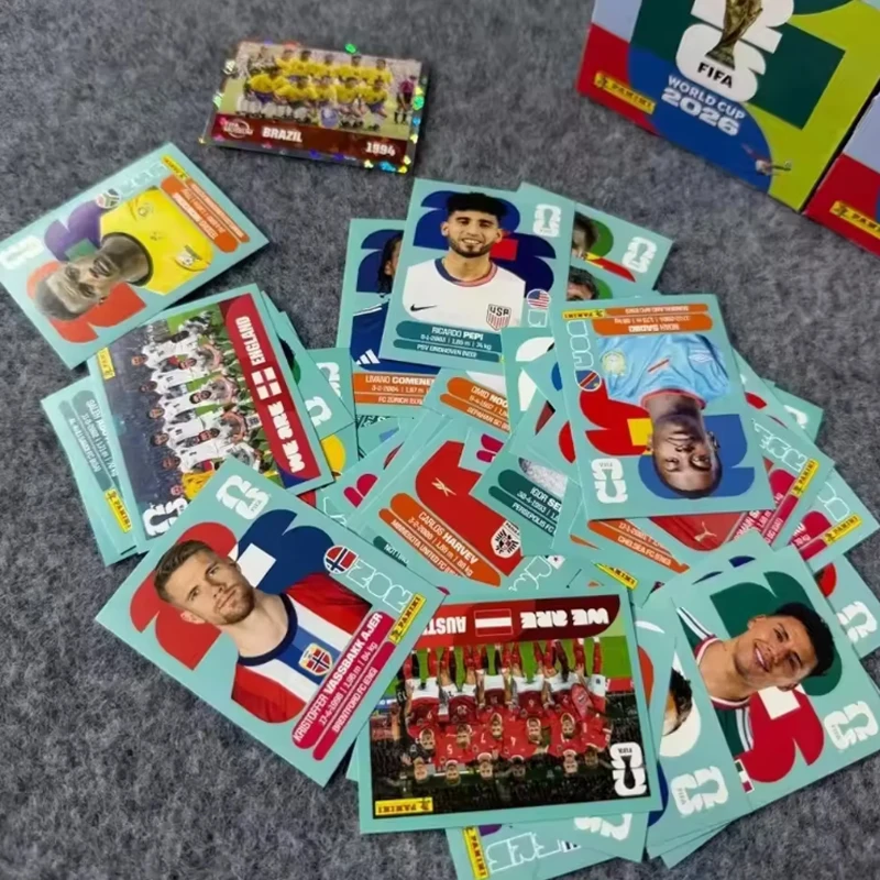Heiß 350 Stück/Box 2026 FIFA Weltmeisterschaft Panini-Aufkleber Internationale Version Seltene Sammlung Fußball-Fan-Souvenir Geschenk – Detail 6