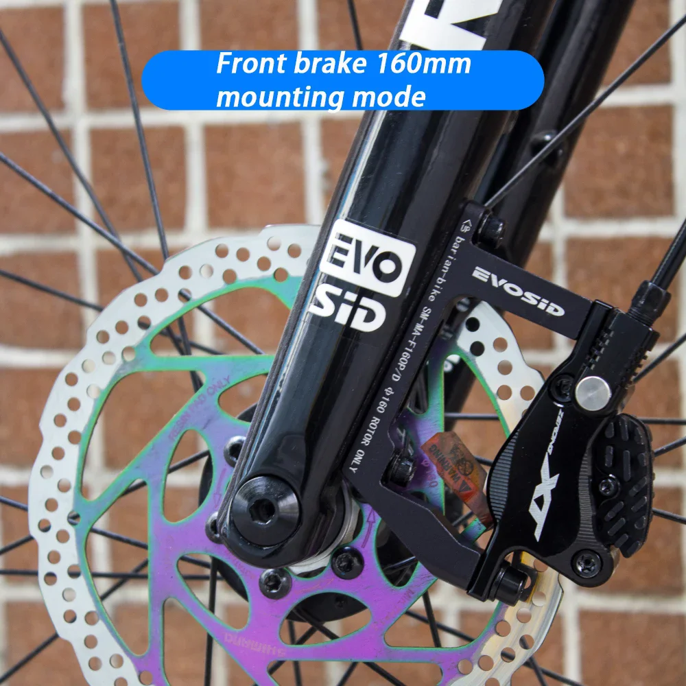 EVOSID Gravel Bike Flat Mount To Fost Mount Bremsadapter vorne hinten 160 mm Wechselstraße Standard auf MTB-Spezifikationen Fahrradzubehör – Detail 4