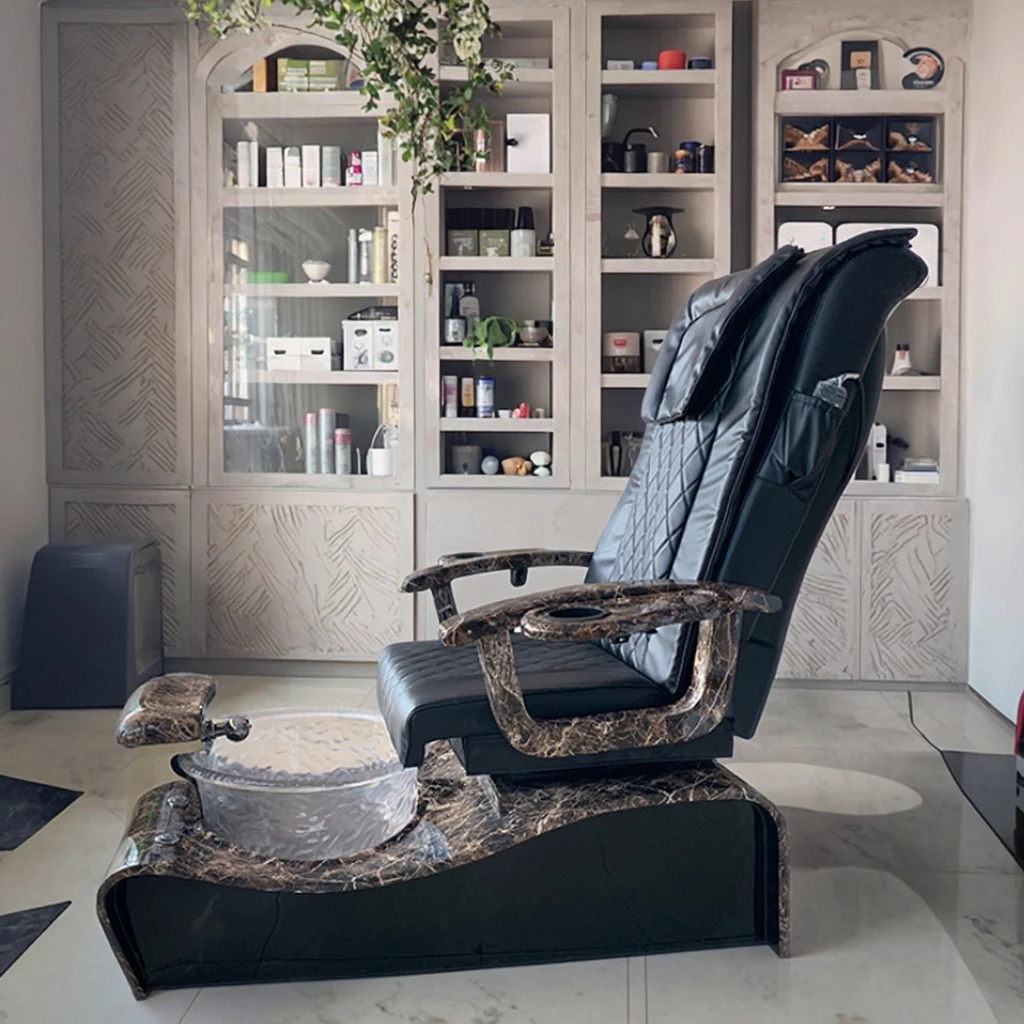 

The Latest Leopard Print Mobile Luxury Foot Therapy, Spa Massage Chair, Nail Salon Foot Therapy Chair