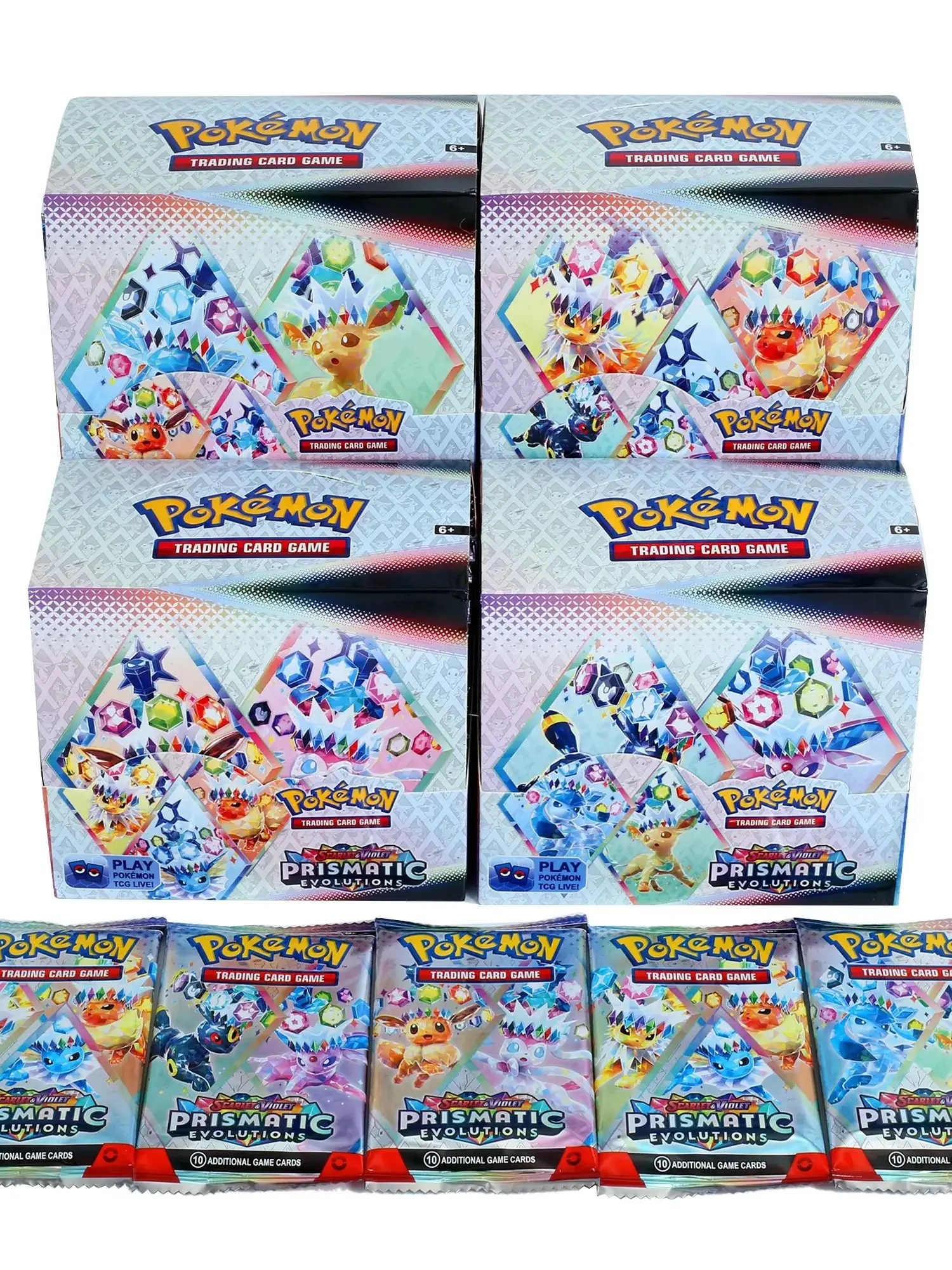 360 قطعة من بطاقة البوكيمون المكانة للمنافسين المنشورية باللون الأسود تاج ممتاز 151 منشور الترا إنجليزي معزز هدايا معاملات المعركة #6