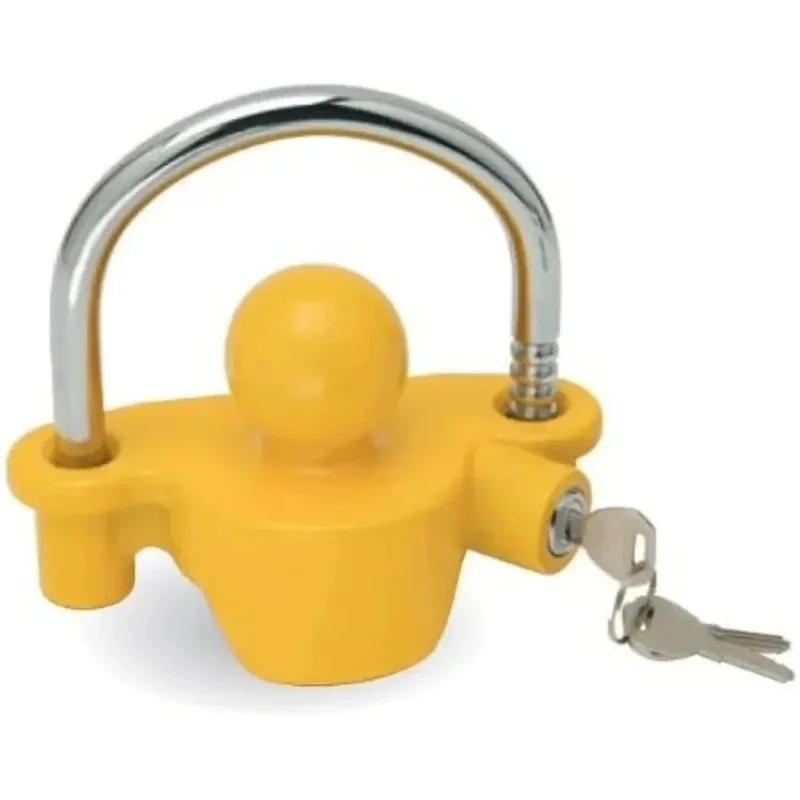 Adjustable Tow Ball Security Anti-Theft Trailer Coupler Hitch Lock U-Shape Universal Heavy-Duty
