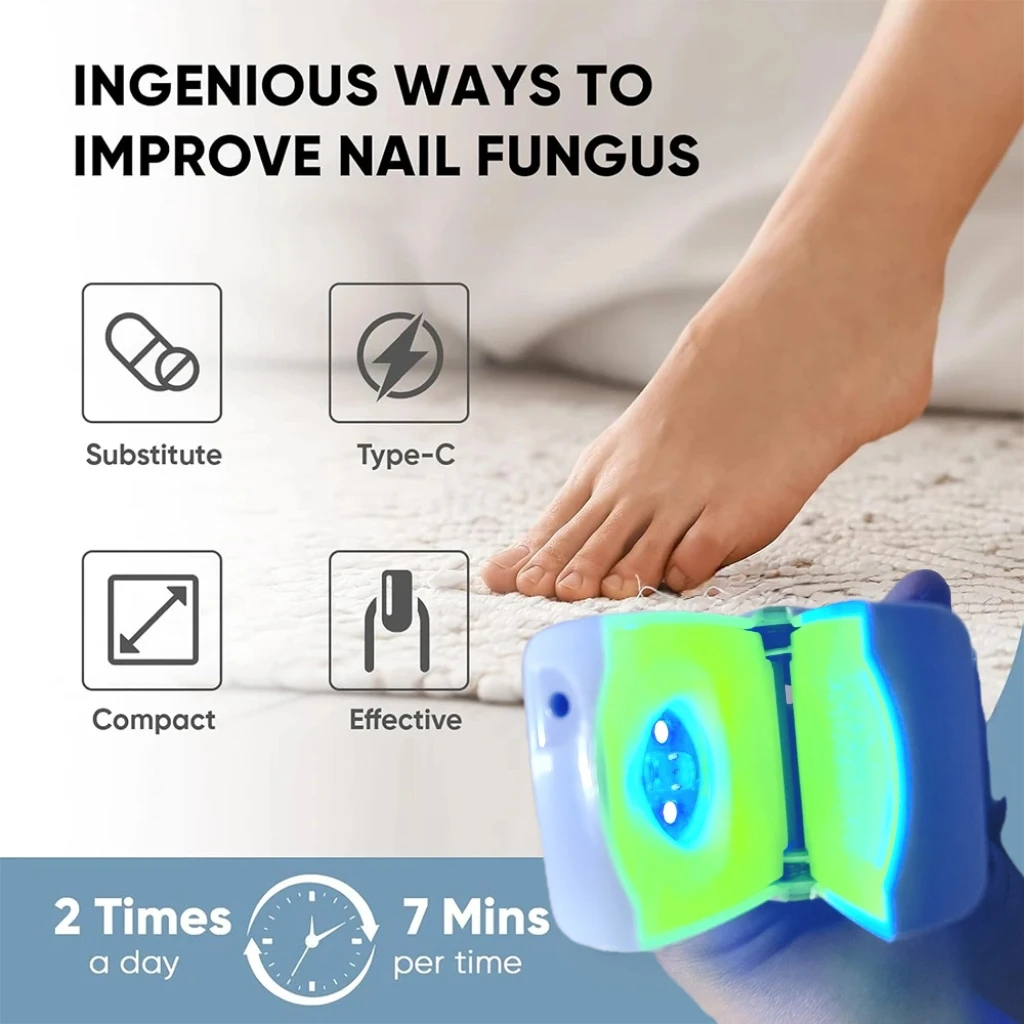 

LED Laser Fungal Nail Care Device Nails Fungus Repairing Thickened Gray Nails Ingrown Onychomycosis and Care Tools