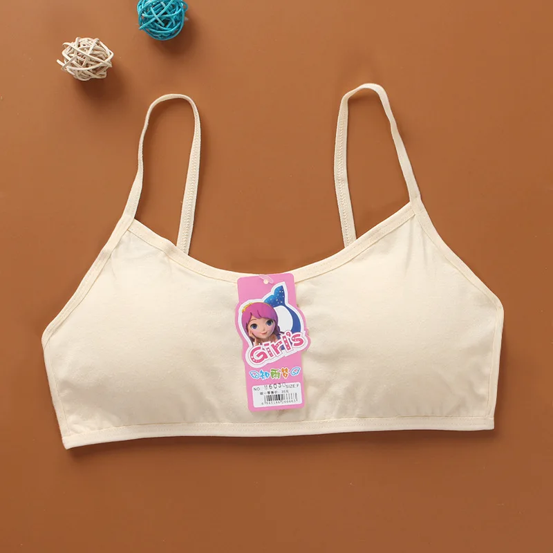 Cotton Kids Bras Teenage Underwear Training Bras For Kids Girls Children Puberty Young Small Bra For Teens