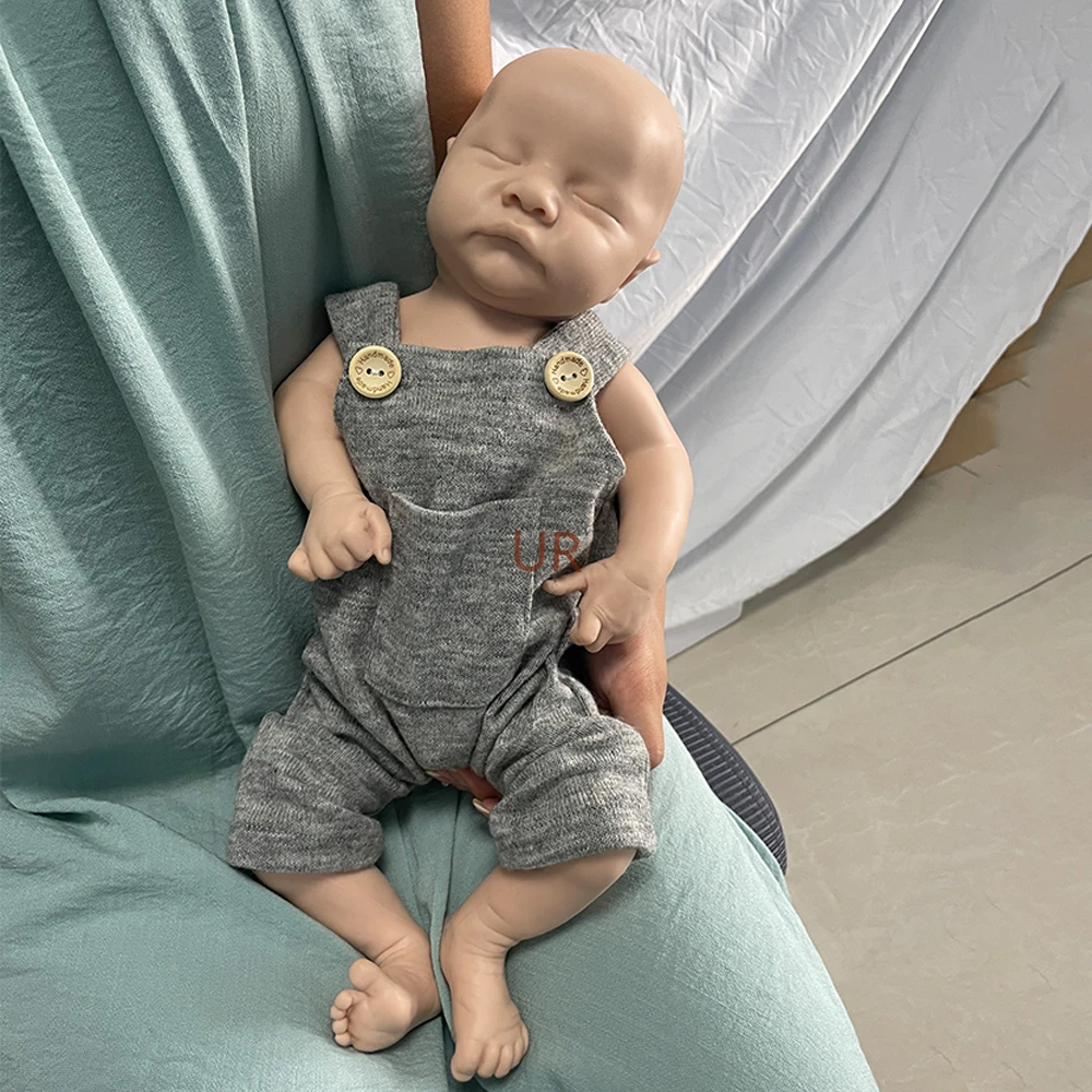 

18Inch Realistic 1:1 Full Silicone Reborn Baby Blank Doll Lifelike Soft Newborn Boy Waterproof Handmade Kits Christmas Gift