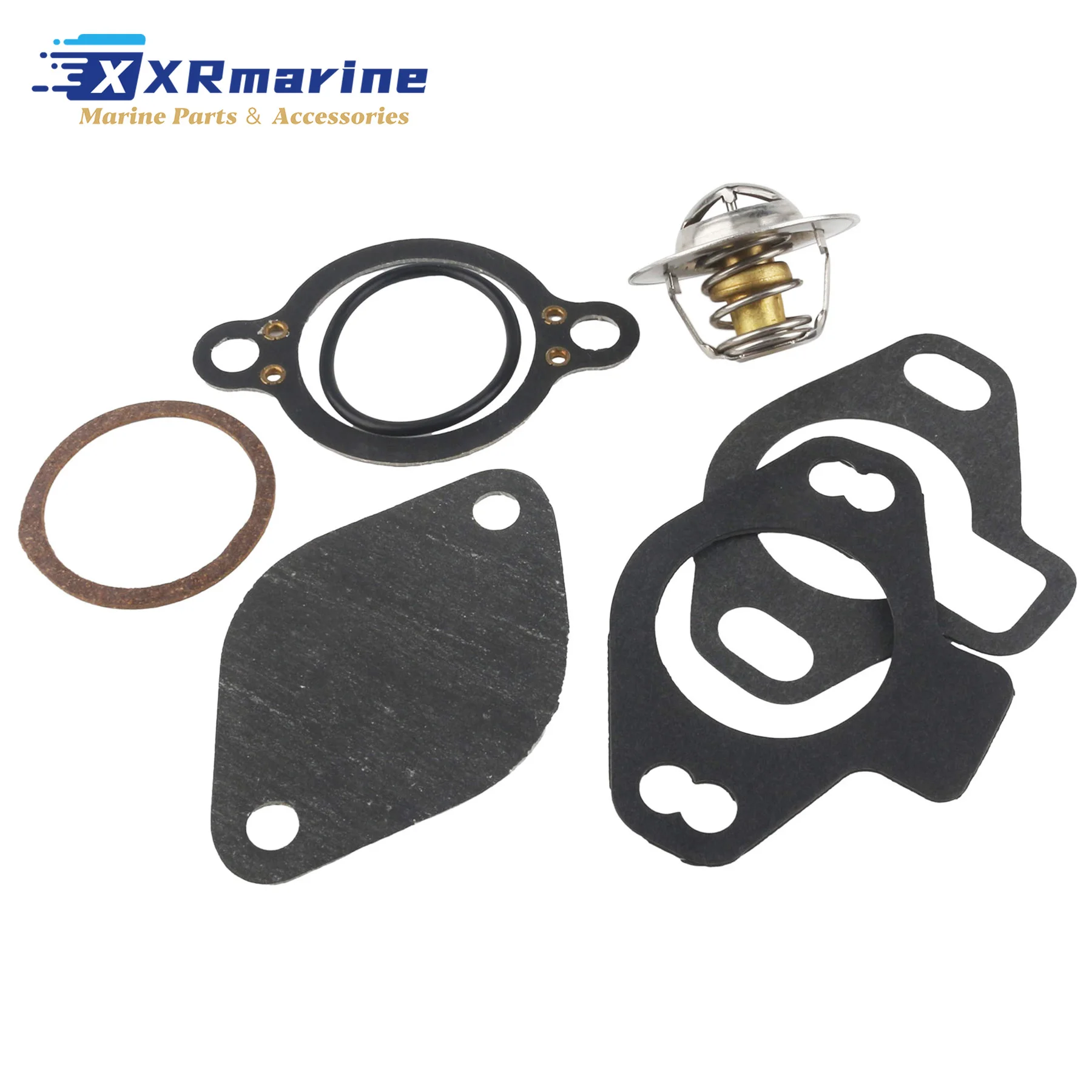 807252Q4 Thermostat Kit 140°F 60°C Fits for Mercruiser Stern Drive 807252T4 807252T7 8M0089715 Sierra 18-3668 GLM 13390