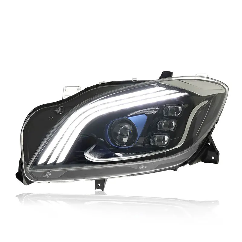 Car  Headlights For Mercedes Benz ML300 ML350 ML400 W166 2012 2013 2014 2015 Front DRL Sequential Turn Signal Light Assembly view 4