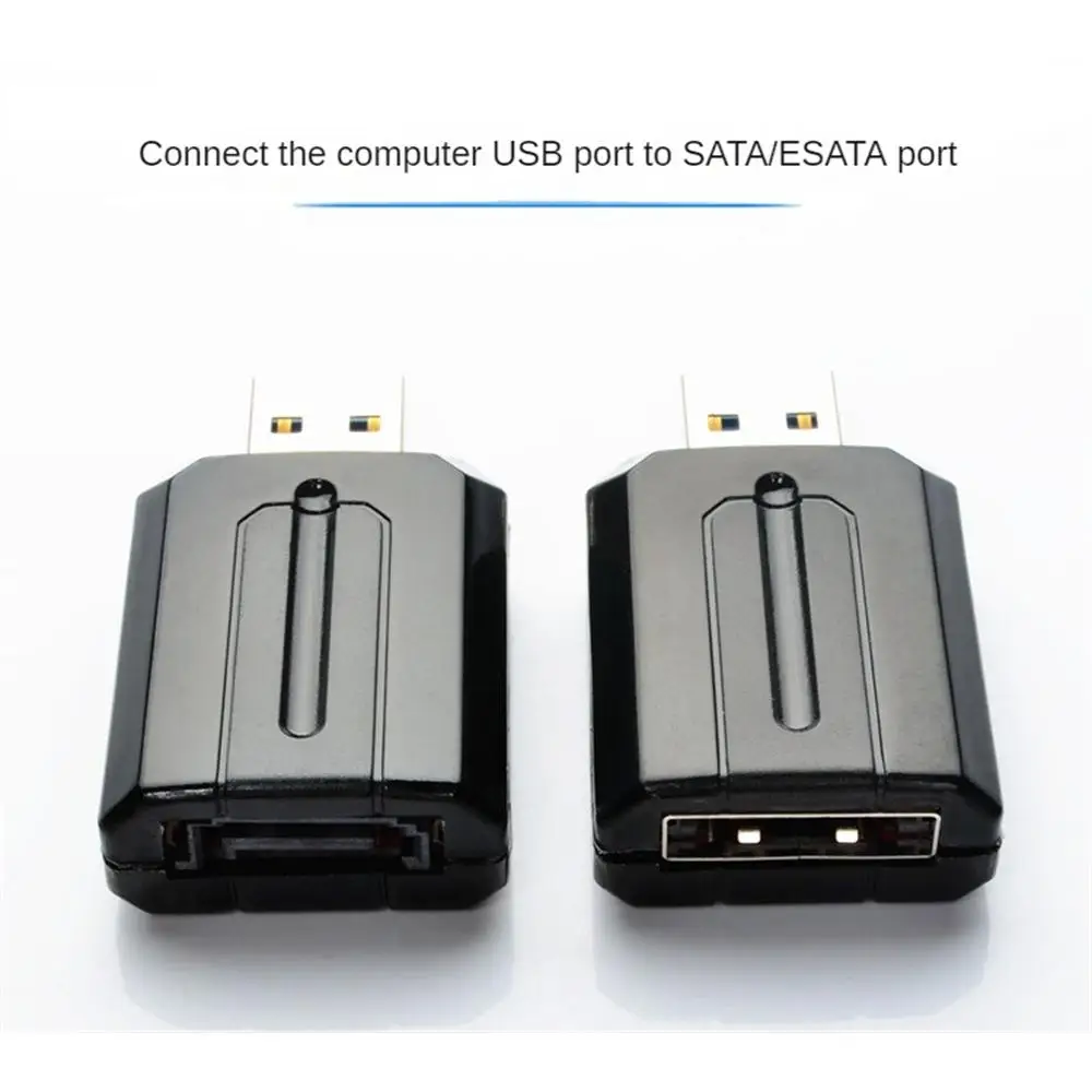 1/2/3PCS Usb 3.0 Esata Adapter Durable USB 3.0 To SATA HDD Adapter Easy Connection High Speed Data Transmission Usb 3.0 Esata