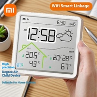 Xiaomi Thermometer Digital LCD Indoor Home Smart Wifi Weather Clock Outdoor High Precision Temperature Hygrometer Meter Sensor