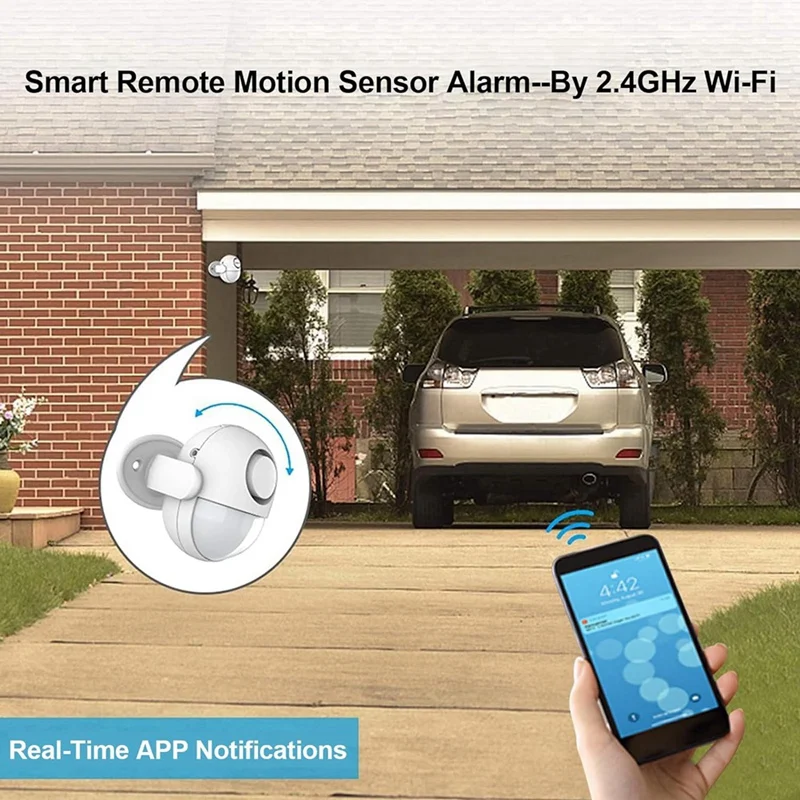 Wifi Smart Motion Sensor Alarms System Motion Detector Outdoor Weatherproof Wireless Infrared Security Motion Detector