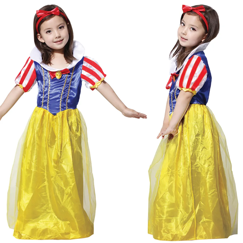 

Kids Girl Dress Snow White Fancy Dresses Party Cosplay Princess Costume Role Playing