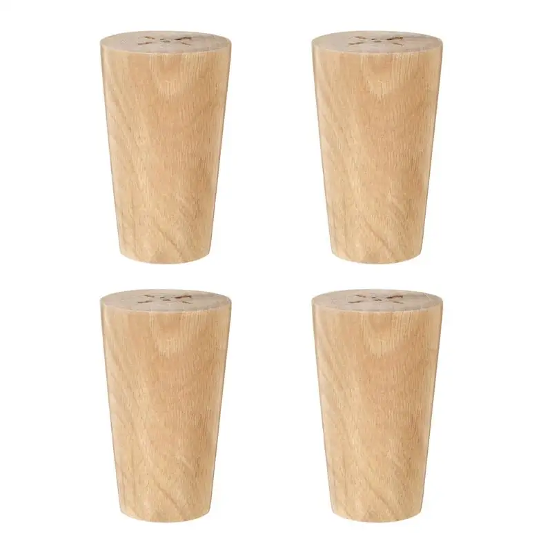 

4Pcs Sofa Legs Cabinet Bun Armchair Replacement Wooden Turned Bearing Weight Couch Legs Feet Wooden Leg Furniture Accessories