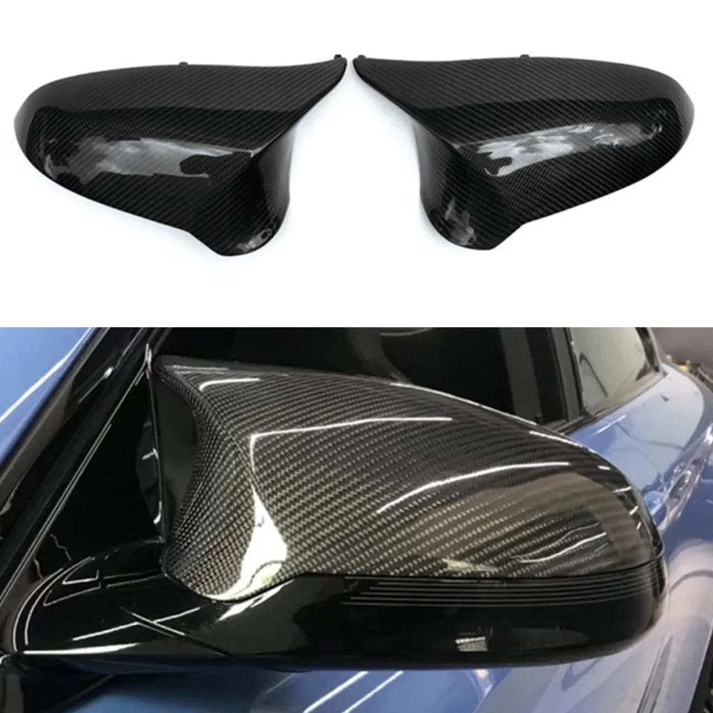 

Carbon Fiber Mirror Cover Shell For BMW M3 M4 F80 F82 F83 2014-2020 Door Side Wing Rearview Mirror Caps Only Left Hand Drive