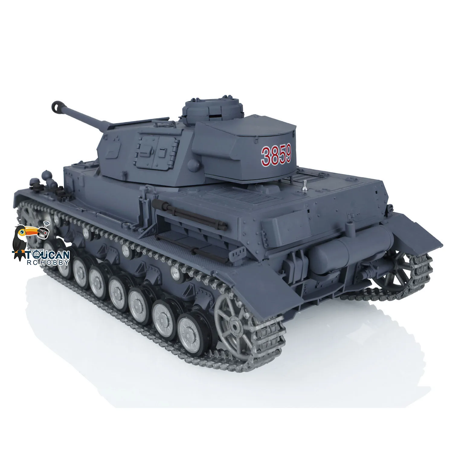 1/16 7.0 HENG LONG FPV Customized Panzer IV F2 RTR RC Tank 3859 Metal Track Wheel Remote Control Car TH17402-SMT4