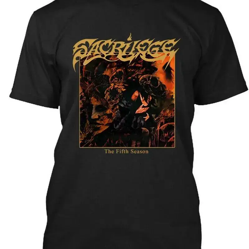 Limited New Popular Sacrilege The Fifth Season Sweden Music Logo T Shirt S 4Xl