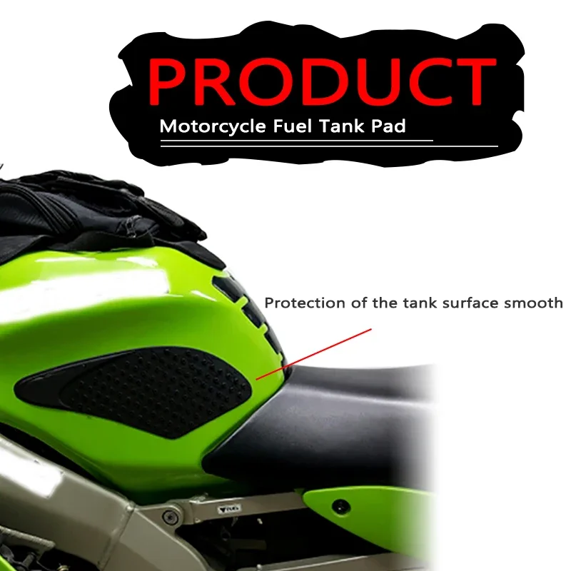 Motorcycle Sticker Anti slip Fuel Tank Pad Side Gas Knee Grip For Kawasaki ZX-6R ZX6R 2007 2008 ZX 6R 07 08