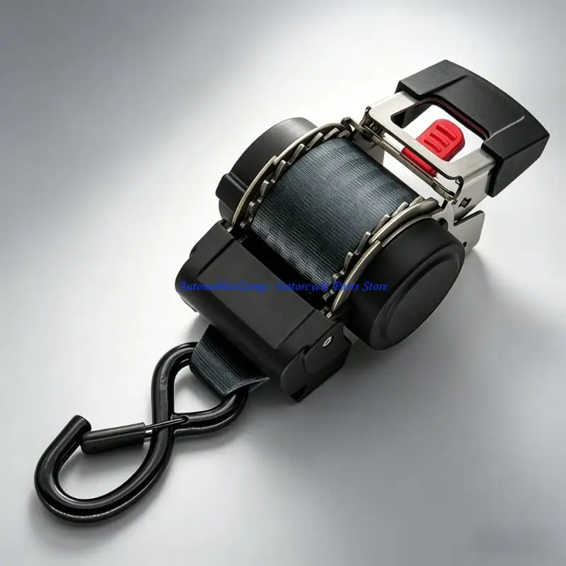 H7BD Adjustable Boat Trailer Straps 5cm Nylon Belt Automatic Retraction System For Vehicles