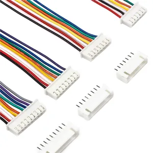 10sets 2/3/4/5/6/7/8/9/10 Pit Pittle Male Female Socket JST XH2.54 XH 2.54 mm Longitud de cable de 15 cm Conector de cable de cable 24 AWG 12 mejores ventas 9 pin - №6