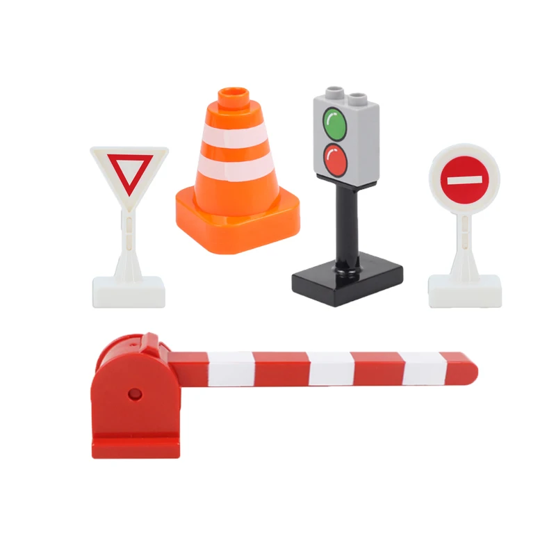 Große Gebäude Block Track Set Elektrische Intelligente Lokomotive Eisenbahn Duplo Zug Kinder Bildung Programmierung Zusammengebautes Spielzeug