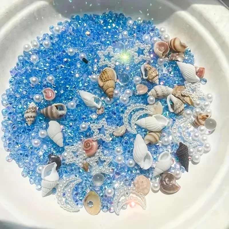 18 Grams of Marine Theme Shiny Decoration, Used for Jewelry Making, Handicrafts, Home Decoration, Creative Projects,