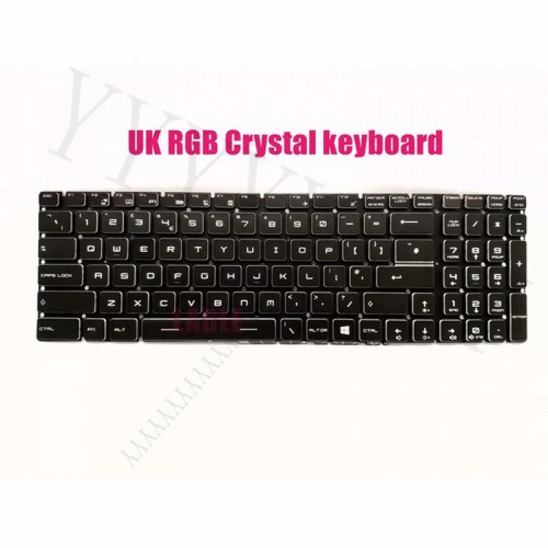 

QUK RGB Backlit keyboard for MSI GE75 Raider 9SE/9SF/9SG GE75 Raider 8SE/8SF/ 8SG