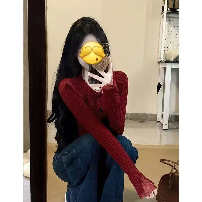 

Свитера Джемперы Пуловеры Женский пуловер Y2K 2000S Свитер Женский зимний базовый принт Сафари на открытом воздухе Бахрома Животное Природа Мягкий