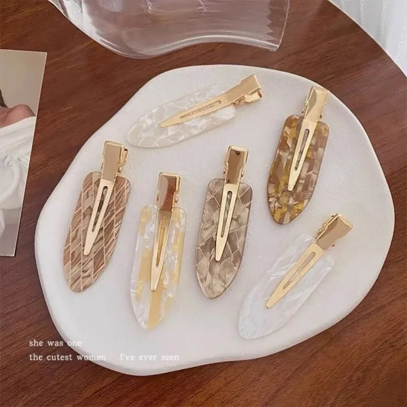 1pcs Korean Seamless Acetic Acid Hair Fork, Side Bangs, Broken Hair, One-Word Seamless Hair Fork, Makeup Clip, Hair Accessories
